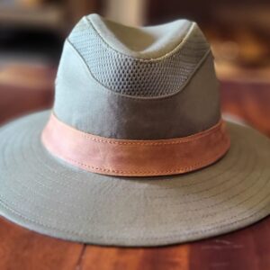 Classy Safari Hat- In green canvas