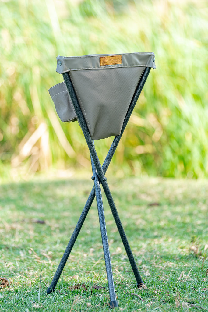 Canvas Wash Basin with Metal Stand - Image 2