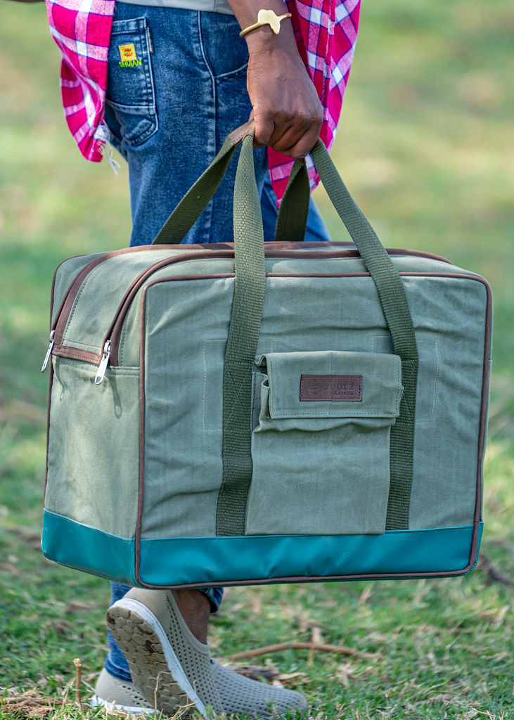 Safari Cooler in Green Canvas - Image 7