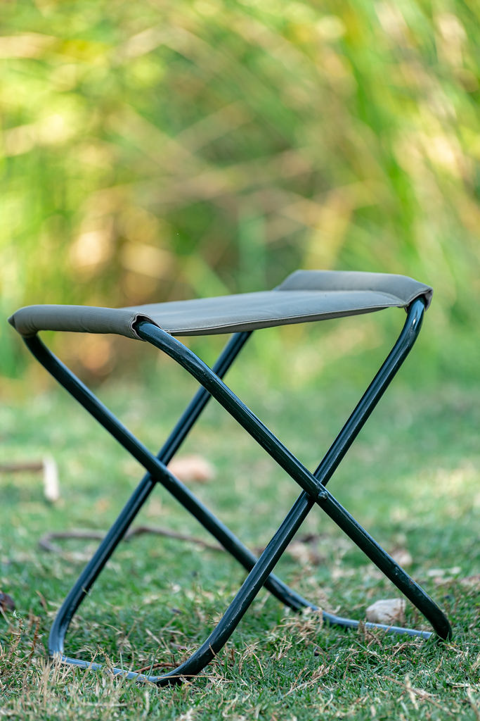 Foldable Camping/Fishing Stool in Green Ripstop - Image 3