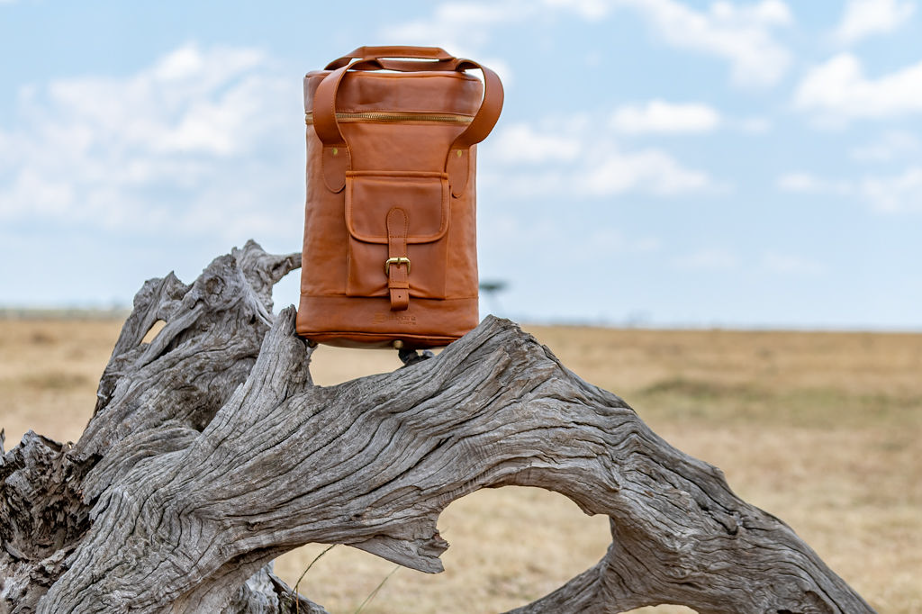 Tan Leather Champagne Cooler - Image 2