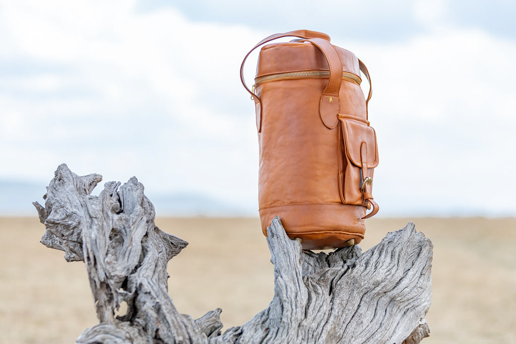 Tan Leather Champagne Cooler - Image 5
