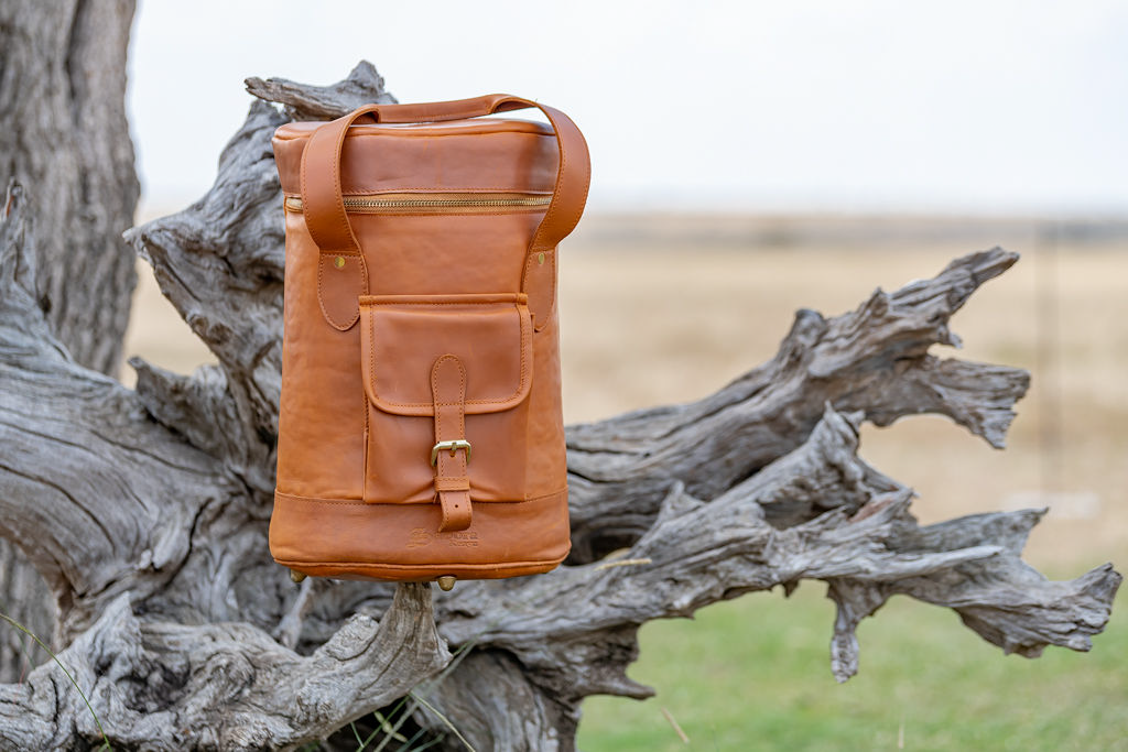 Tan Leather Champagne Cooler - Image 7