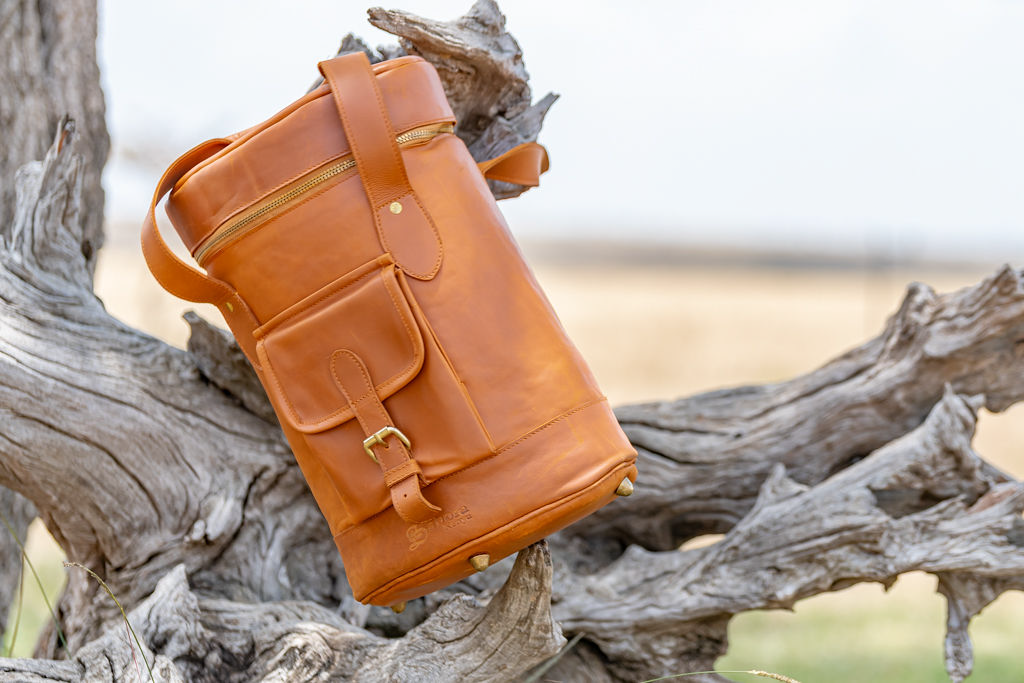 Tan Leather Champagne Cooler - Image 8