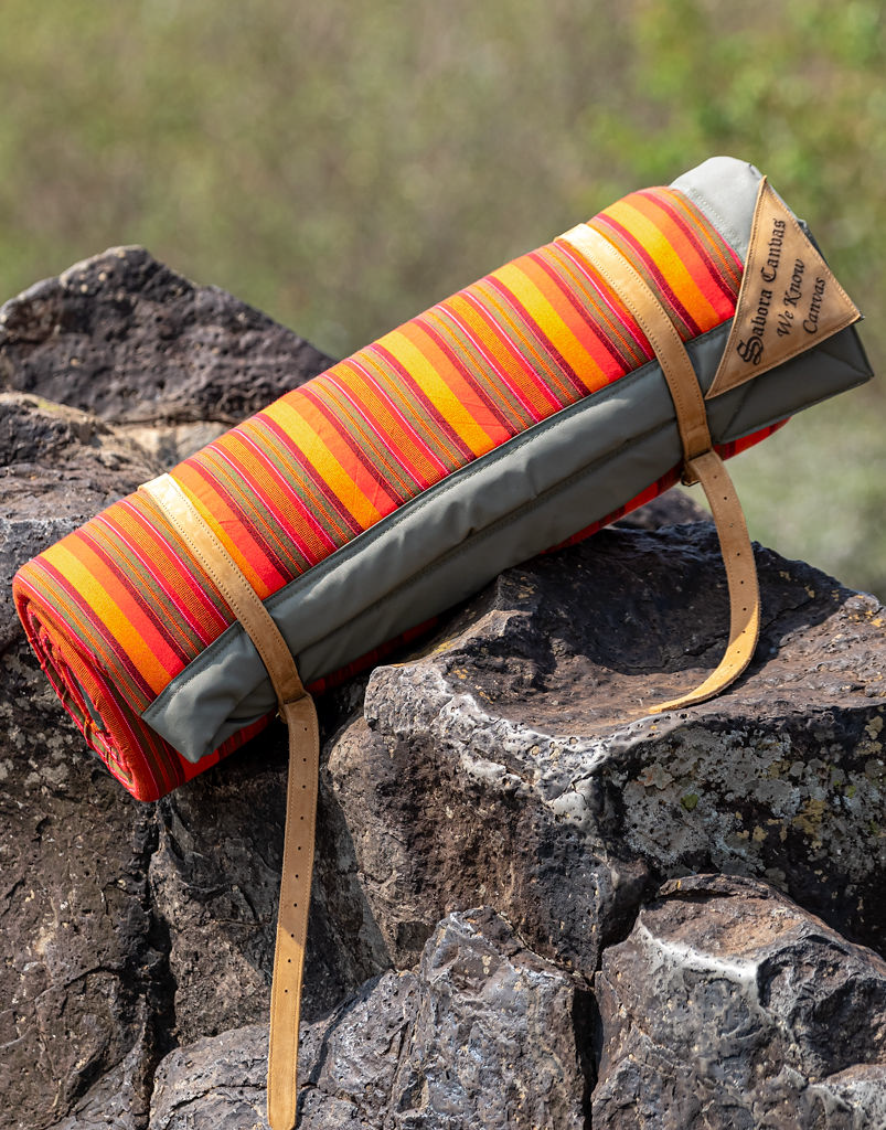 Picnic Mat in Green Ripstop & Maasai Shuka - Image 11