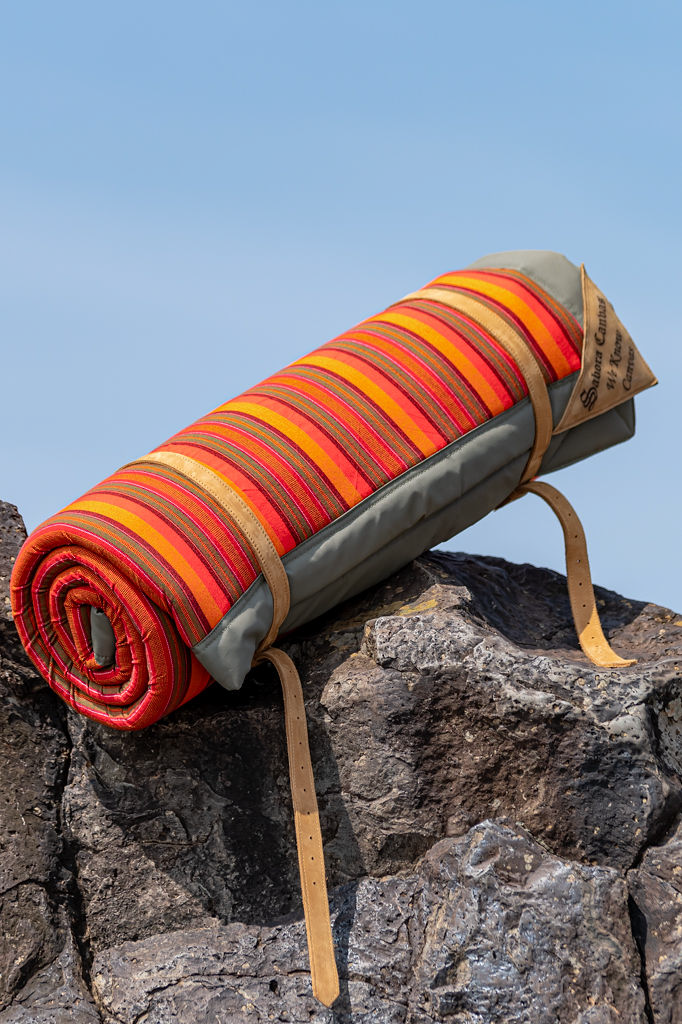 Picnic Mat in Green Ripstop & Maasai Shuka - Image 9