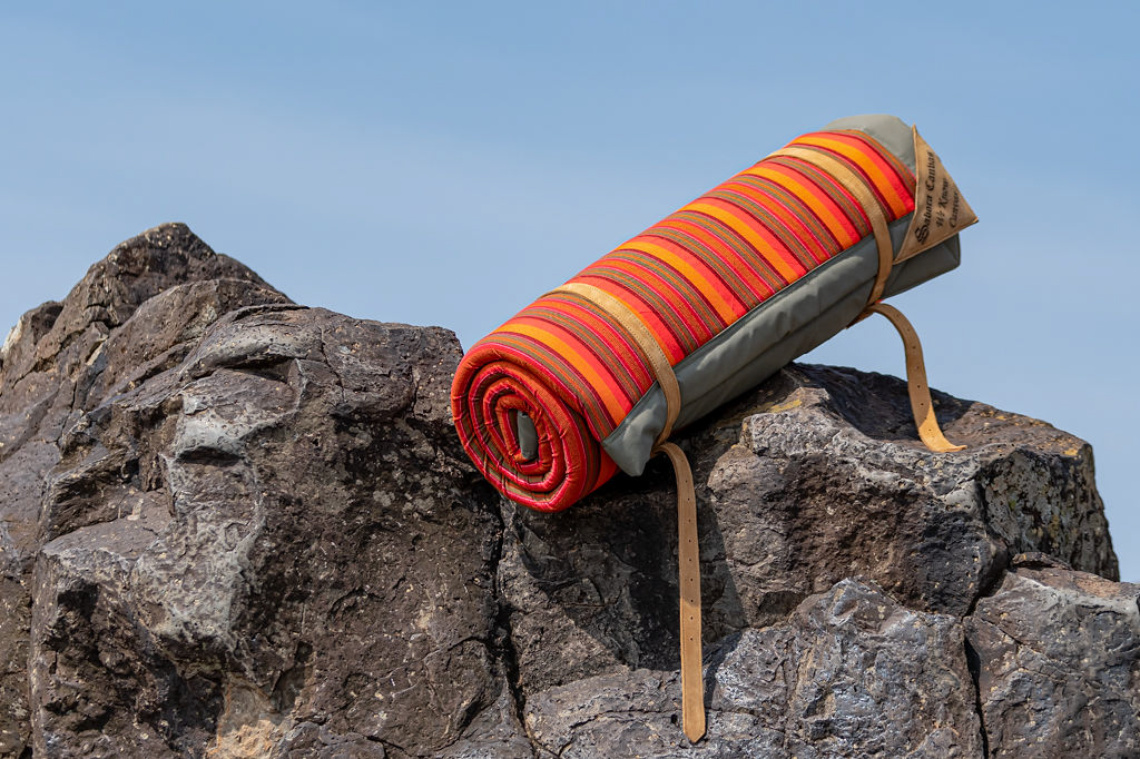 Picnic Mat in Green Ripstop & Maasai Shuka - Image 8