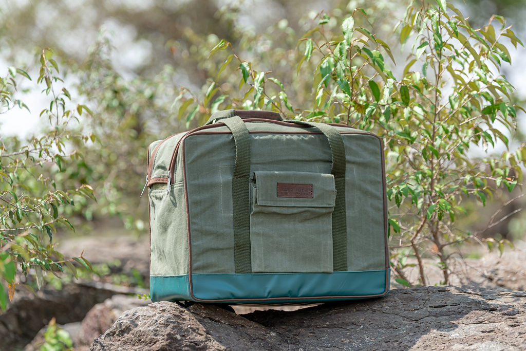 Safari Cooler in Green Canvas - Image 6