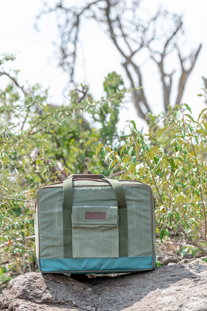 Safari Cooler in Green Canvas - Image 3