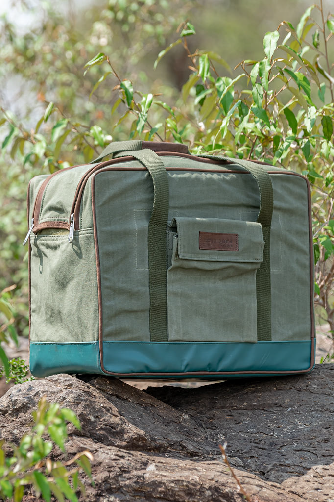Safari Cooler in Green Canvas - Image 2