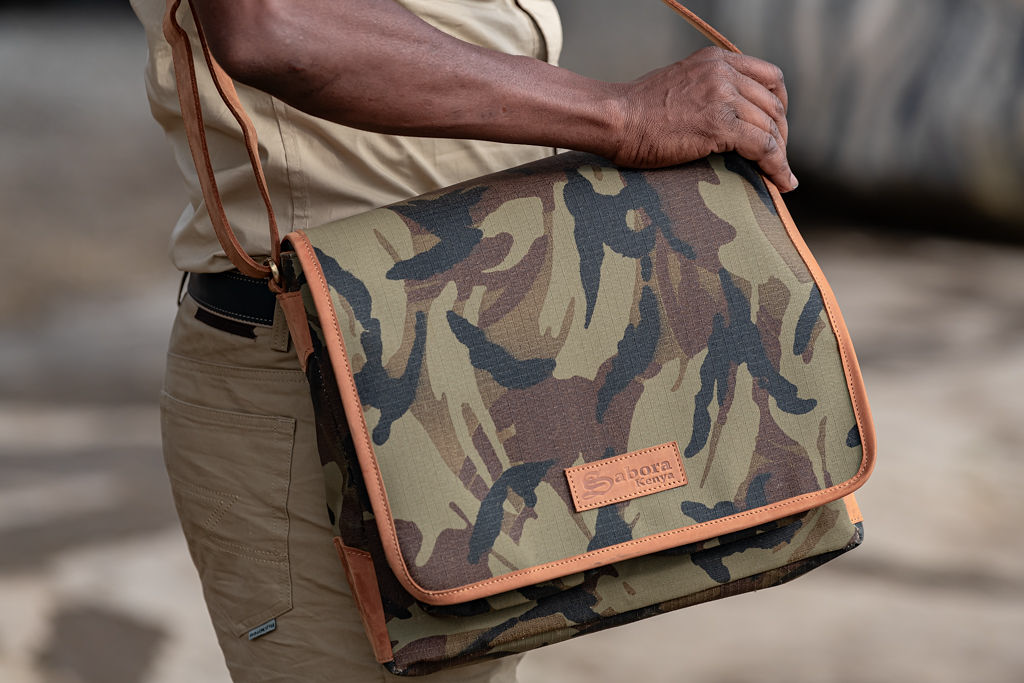 Messenger Bag in Ripstop & Leather - Image 15