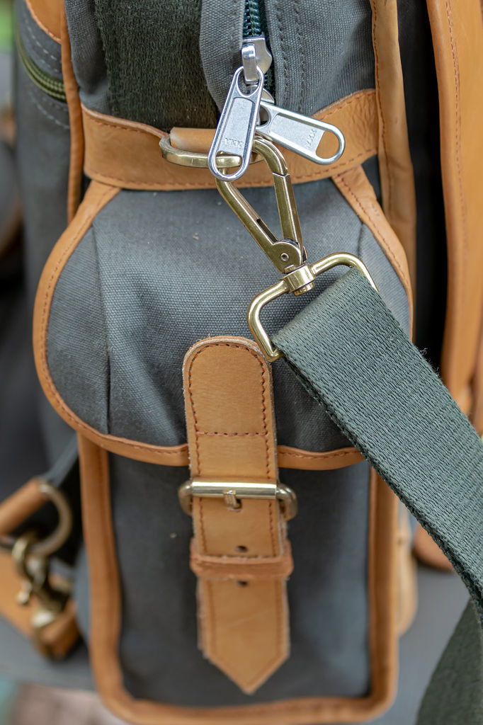 Green Canvas Backpack with Side Pockets - Image 15
