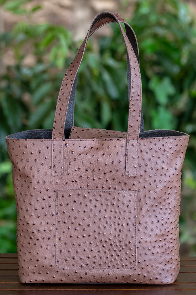 Ladies Handbag in Ostrich Leather - Image 2