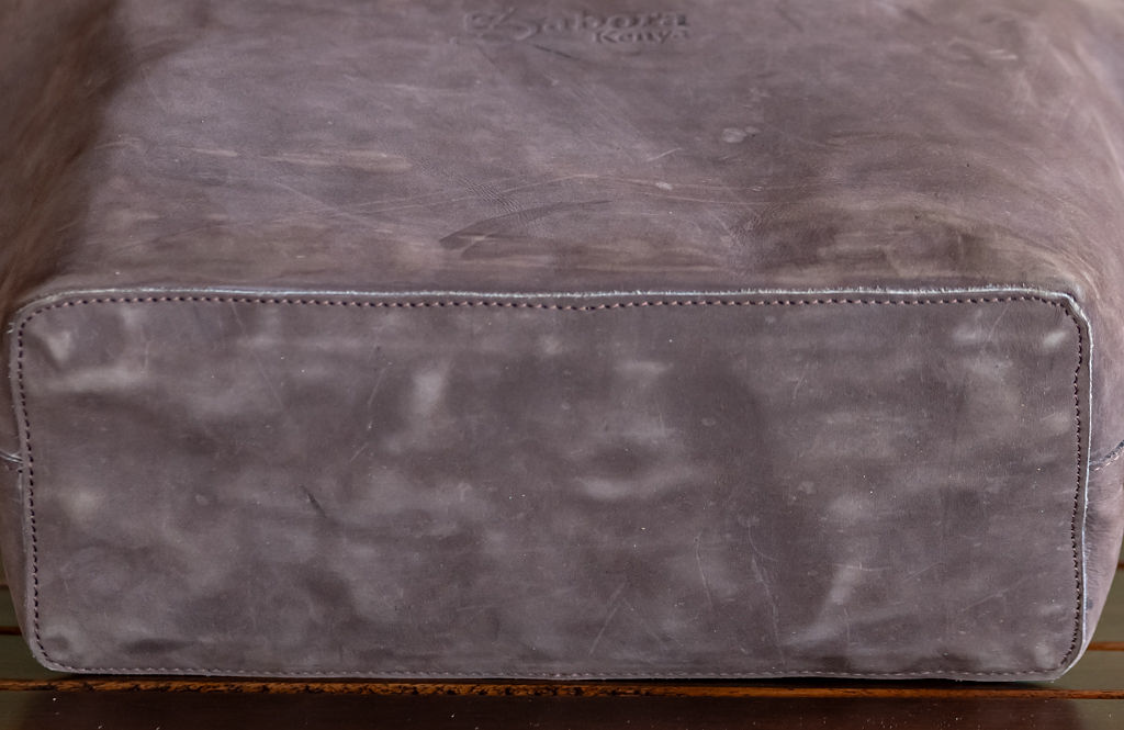 Mocca Leather Ladies Handbag - Image 8