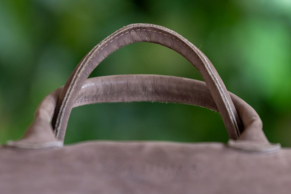 Mocca Leather Ladies Handbag - Image 9