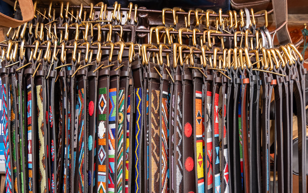 Kinyata Traditional Maasai Belt (Beaded Leather) - Image 2