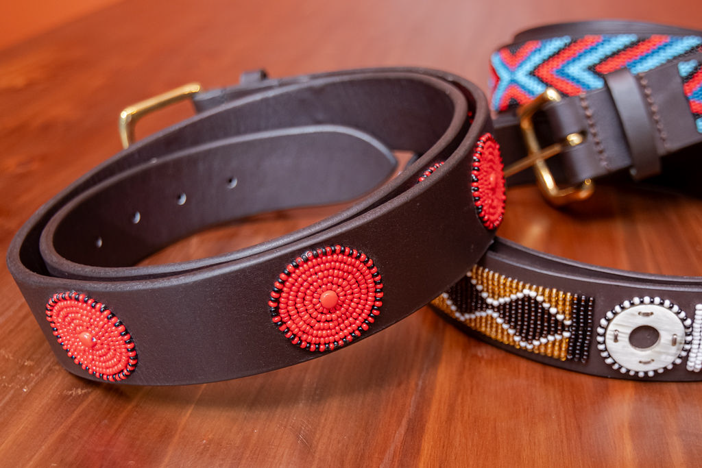 Kinyata Traditional Maasai Belt (Beaded Leather) - Image 13