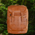 Glossy Chestnut Leather Backpack (Classic)