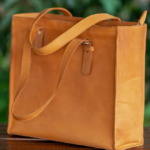 Ladies Handbag in Tan Leather