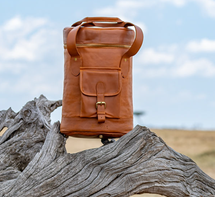 Tan Leather Champagne Cooler