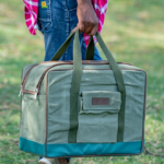 Safari Cooler in Green Canvas