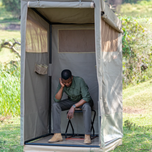 Foldable Toilet Cubicle and Cover