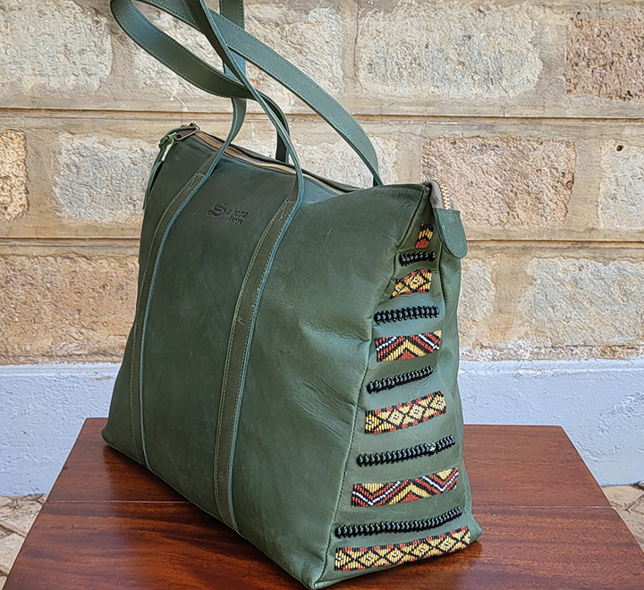 Beaded Ladies Safari Bag - Image 5
