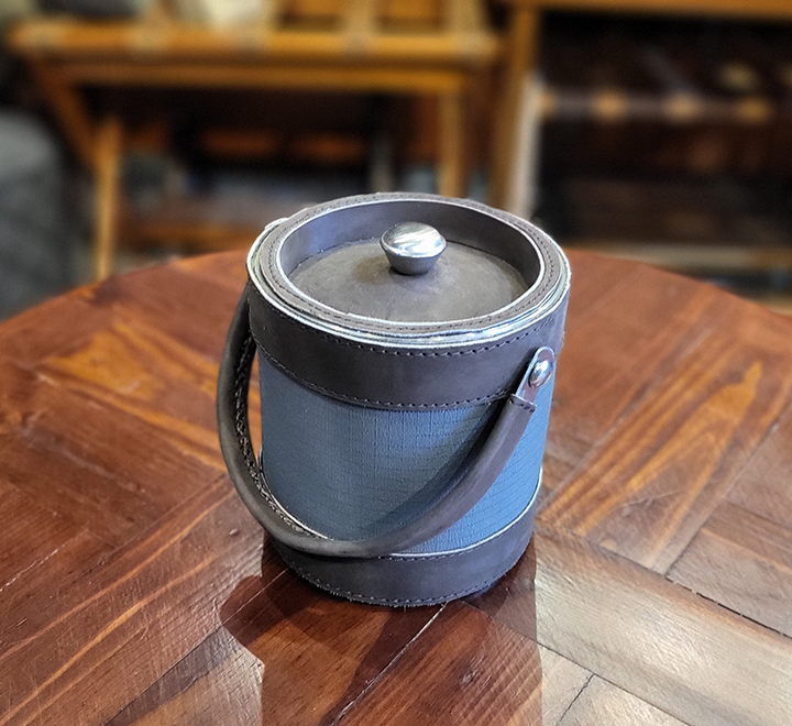 Ripstop & Leather Ice Bucket – Grey Ripstop