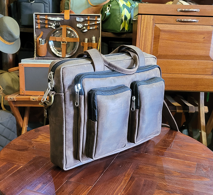Leather Laptop Briefcase