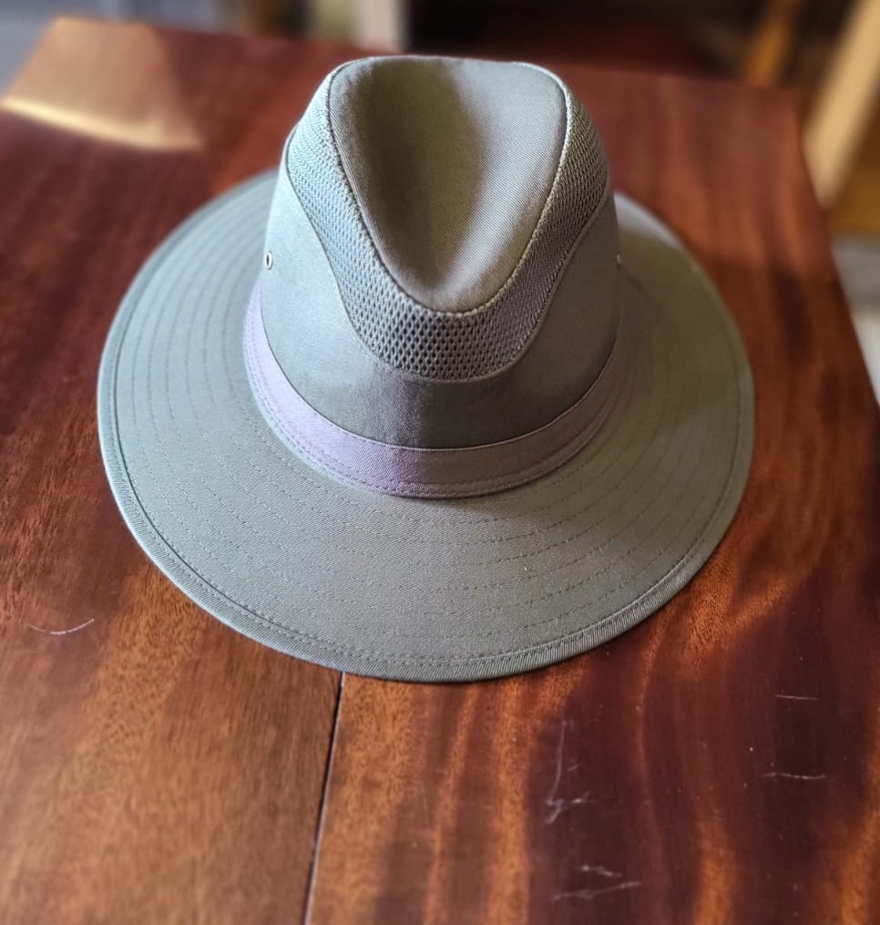 Classy Safari Hat- In green canvas - Image 4