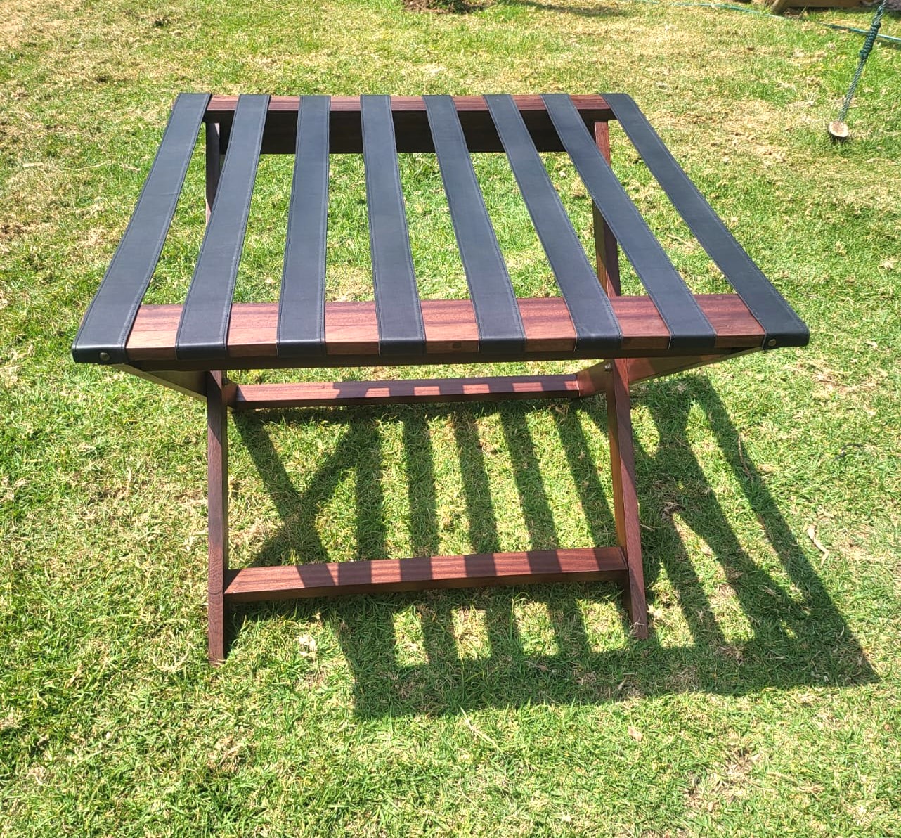 Luggauge Rack- Mahogany Frame