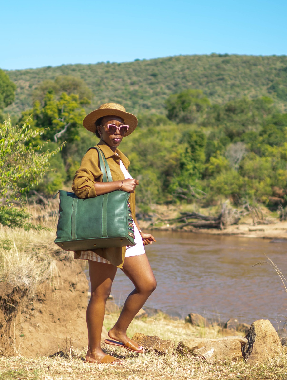 Beaded Ladies Safari Bag - Image 10