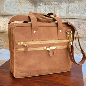 Double Tracker Bag – Chestnut Leather