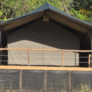 Sabora Elevated Safari Suite Tent with Shade Flysheet.