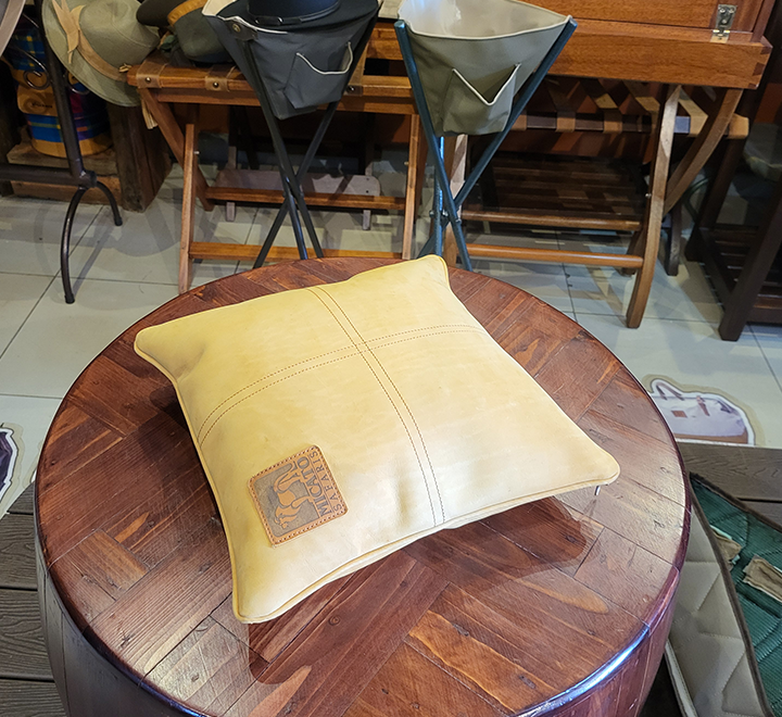 Tan Canvas & Leather Camera Rest - Image 3