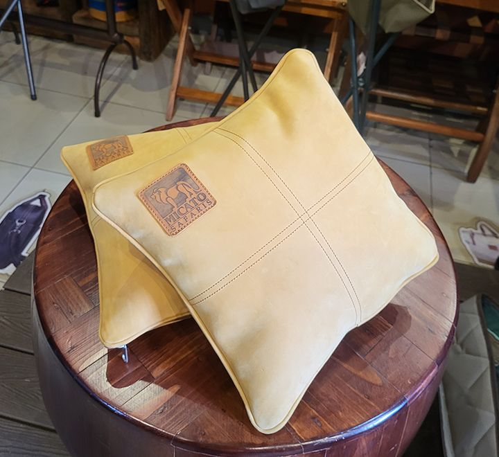 Tan Canvas & Leather Camera Rest - Image 4