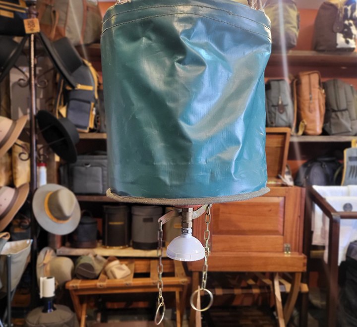 Green PVC Canvas Raised Wash Bucket - Image 3