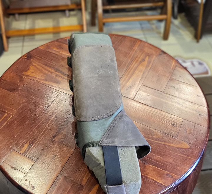 Canvas and Beaded Horse Leg Cover - Image 2
