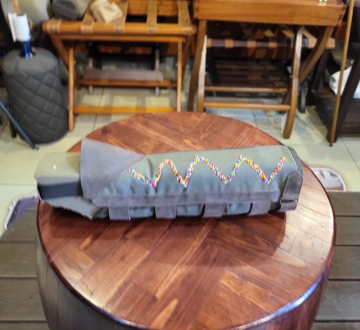 Canvas and Beaded Horse Leg Cover - Image 4