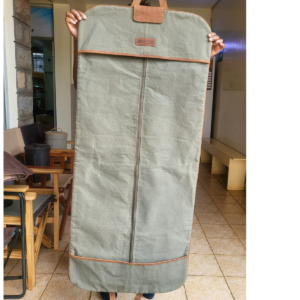 Beige Canvas Garment/Suit Bag