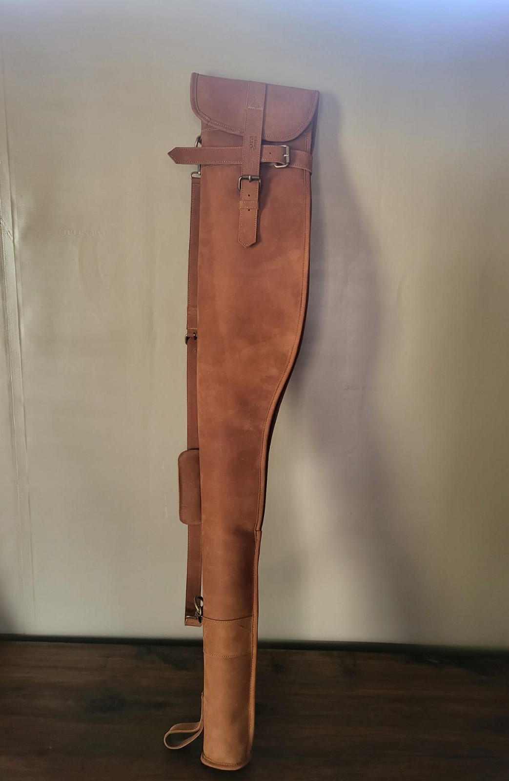 Gun case in tan leather - Image 2