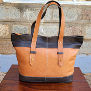 Ladies Tote Bag – Tan and Mocca