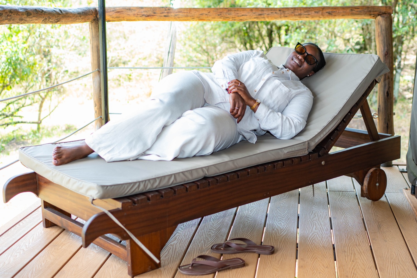 Spiral Sunbed with Spanish Canvas